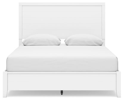 Binterglen Queen Panel Bed with Mirrored Dresser and Nightstand