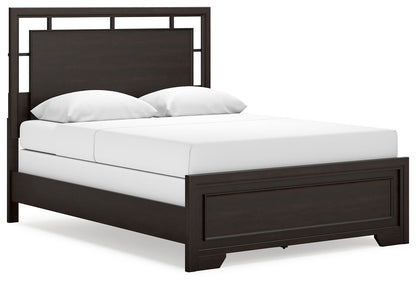 Covetown Queen Panel Bed, Dresser, Mirror, Chest and Nightstand