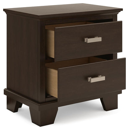 Covetown King Panel Bed, Dresser, Mirror, Chest and Nightstand