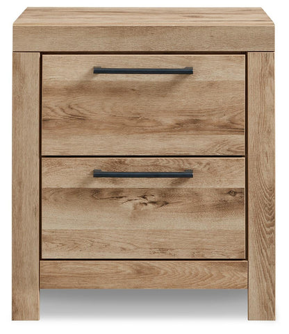 Hyanna Full Panel Bed with 1 Side Storage, Dresser, Mirror and Nightstand