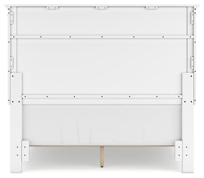 Fortman Full Panel Bed with Mirrored Dresser