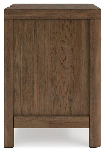 Cabalynn Queen Panel Bed with Storage with Mirrored Dresser, Chest and Nightstand