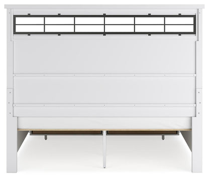 Ashbryn King Panel Storage Bed, Dresser, Mirror and Nightstand