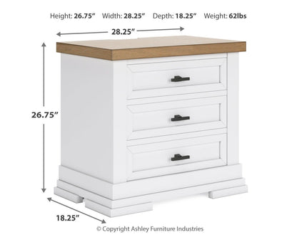 Ashbryn California King Panel Storage Bed, Dresser, Mirror and Nightstand