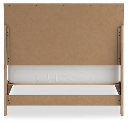 Cielden Full Panel Bed with Mirrored Dresser, Chest and Nightstand