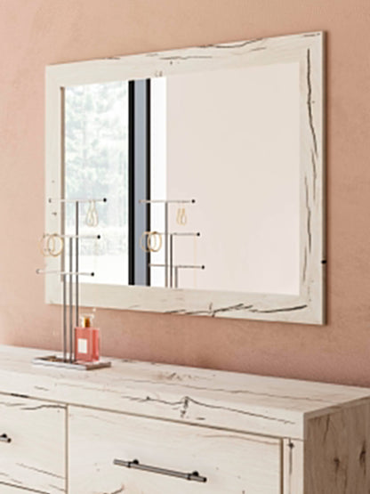 Lawroy Queen Panel Bed with Storage, Dresser and Mirror