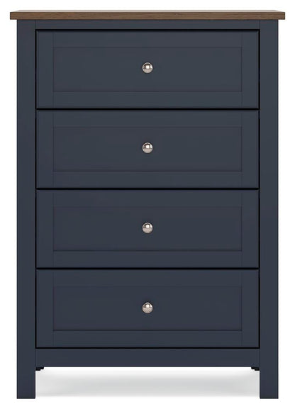 Landocken Twin Panel Headboard, Dresser, Mirror, Chest and Nightstand