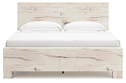 Lawroy King Panel Bed with Storage, Dresser and Mirror