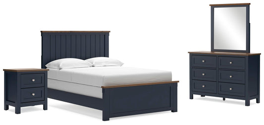 Landocken Full Panel Bed, Dresser, Mirror and Nightstand