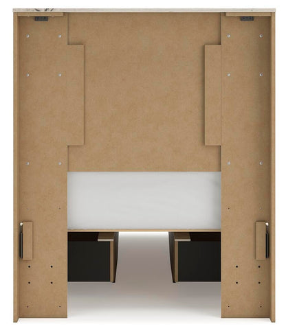 Lawroy Twin Panel Bed with Storage, Dresser, Mirror, Chest and Nightstand