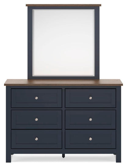 Landocken Twin Panel Bed, Dresser and Mirror