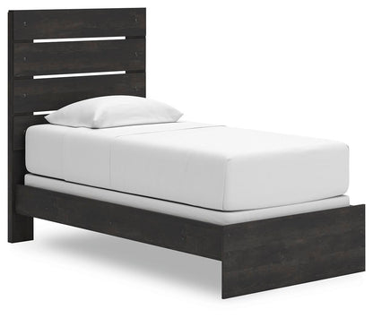 Hollivern Twin Panel Bed, Dresser, Mirror and Nightstand