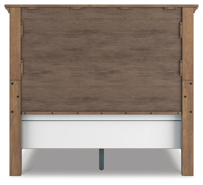 Feddinger Queen Panel Bed with Mirrored Dresser, Chest and Nightstand