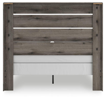 Graystorm Queen Panel Bed, Dresser, Mirror, Chest and Nightstand