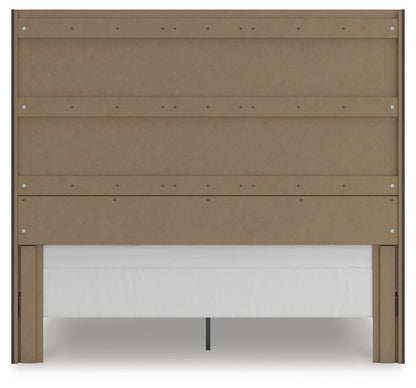 Fraluna King Panel Storage Bed, Dresser, Mirror and Nightstand