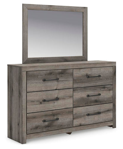 Graystorm King Panel Bed, Dresser and Mirror