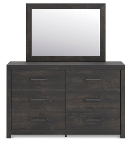 Hollivern Full Panel Bed, Dresser, Mirror, Chest and Nightstand