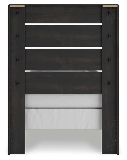 Hollivern Twin Panel Bed, Dresser and Mirror