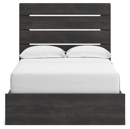 Hollivern Full Panel Storage Bed, Dresser, Mirror, Chest and Nightstand