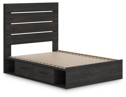 Hollivern Full Panel Storage Bed, Dresser, Mirror, Chest and Nightstand