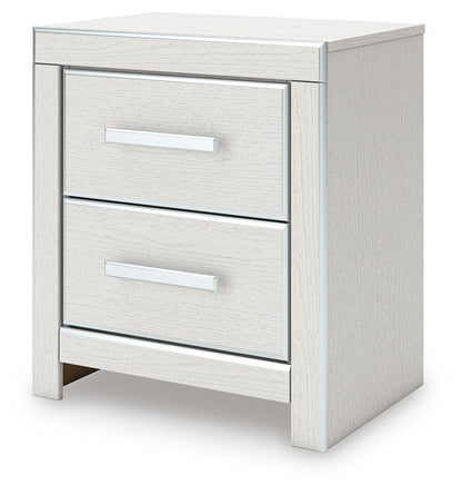 Zuraleus King Upholstered Panel Platform Storage Bed, Dresser, Mirror and Nightstand