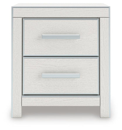 Zuraleus Queen Upholstered Panel Platform Bed, Dresser, Mirror and Nightstand