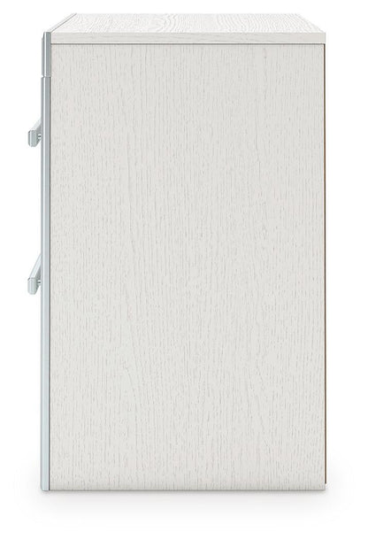 Zuraleus Queen Upholstered Panel Platform Bed, Dresser, Mirror and Nightstand