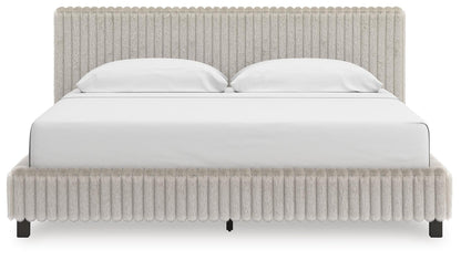 Zuraleus King Upholstered Bed, Dresser and Mirror