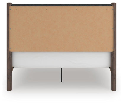 Pamytta Queen Upholstered Panel Bed, Dresser and Mirror