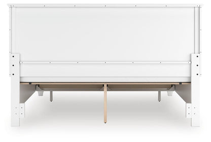 Fortman King Panel Storage Bed with Mirrored Dresser