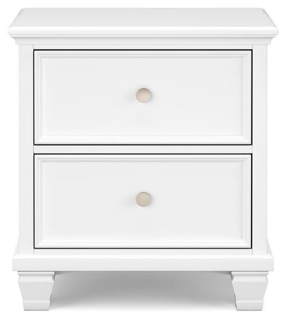 Fortman California King Panel Storage Bed, Dresser, Mirror and Nightstand