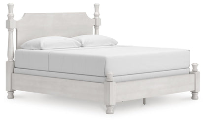 Rowlenstown King Poster Bed, Dresser and Mirror