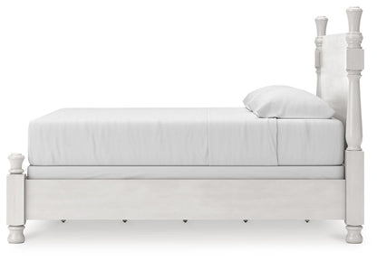 Rowlenstown King Poster Bed, Dresser and Mirror