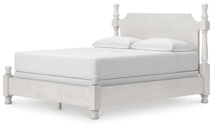 Rowlenstown California King Poster Bed, Dresser and Mirror