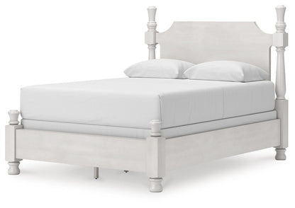 Rowlenstown Queen Poster Bed, Dresser, Mirror and Nightstand