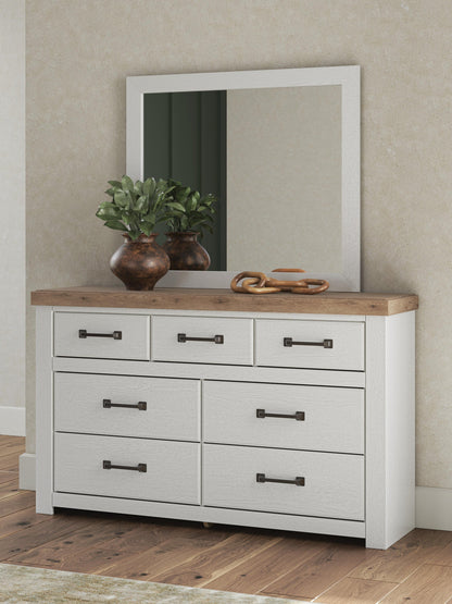 Savonport King Panel Bed, Dresser and Mirror
