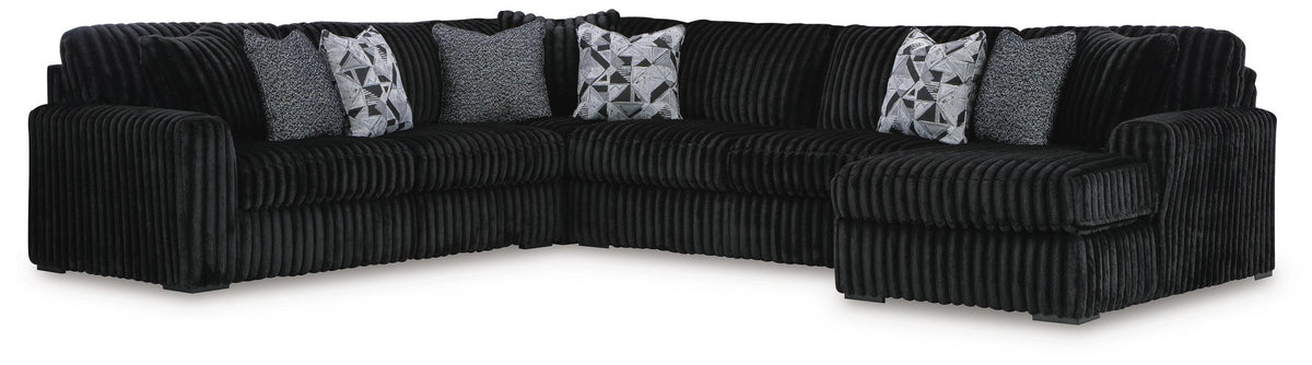 Midnight-Madness 6-Piece Sectional with Chaise