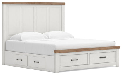 Savonport King Panel Storage Bed. Dresser, Mirror and Nightstand