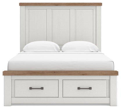 Savonport King Panel Storage Bed, Dresser and Mirror