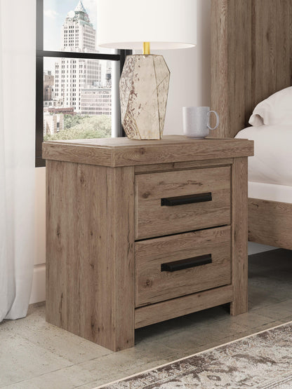 Garistyn Queen Panel Bed. Dresser, Mirror and Nightstand