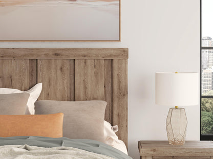 Garistyn Queen Panel Storage Bed, Dresser and Mirror