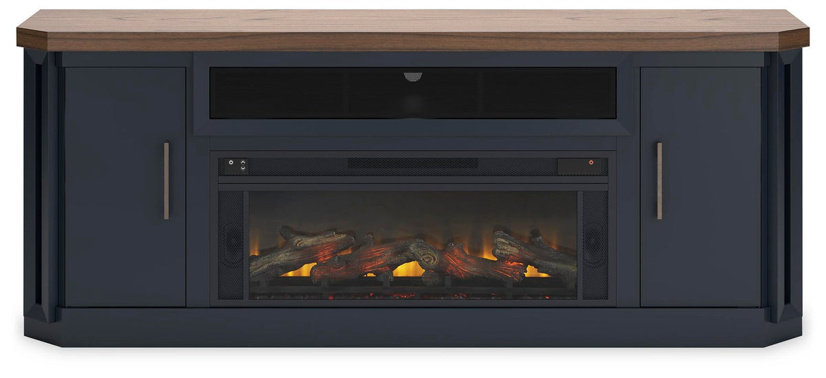 Landocken 83" TV Stand with Electric Fireplace