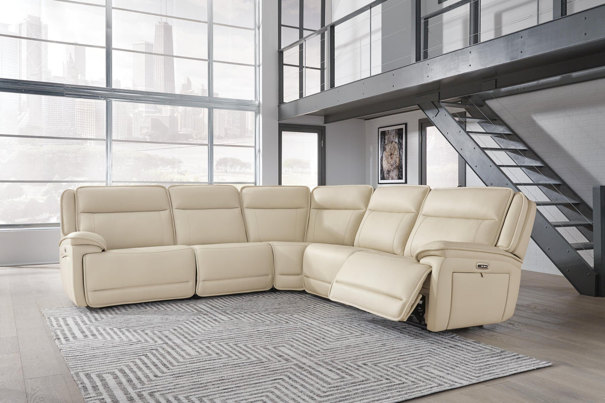 Double Deal 5-Piece Power Reclining Sectional
