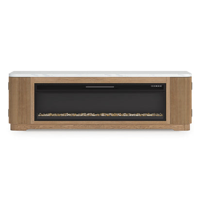 Camdill 80" TV Stand with Electric Fireplace