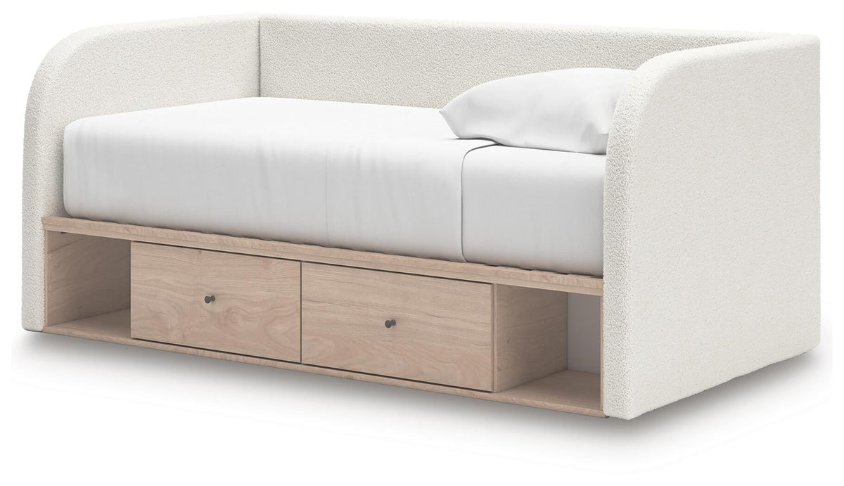 Arloster Twin Upholstered Day Bed with Storage