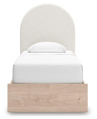 Arloster Twin Upholstered Panel Bed with Storage