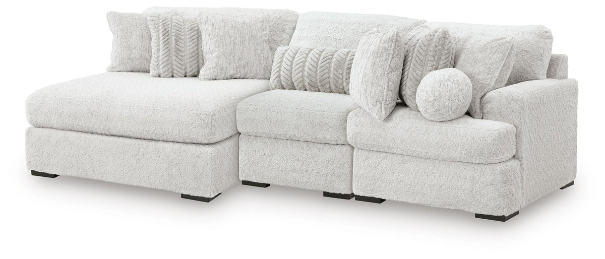 Cuddle Plush 3-Piece Sectional with Chaise