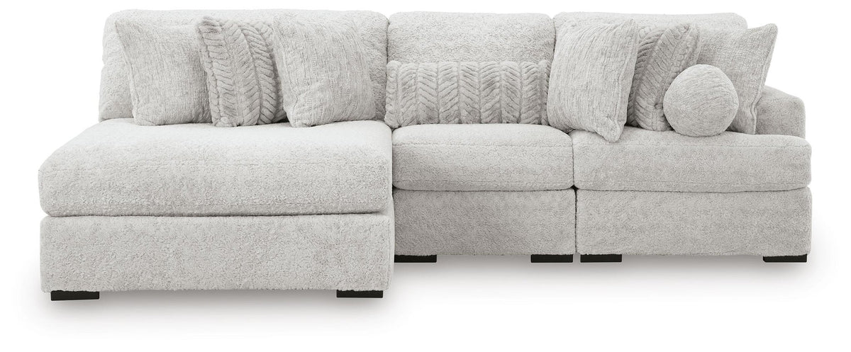 Cuddle Plush 3-Piece Sectional with Chaise