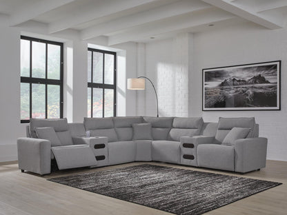 Modmax II 7-Piece Power Reclining Sectional with Audio Consoles