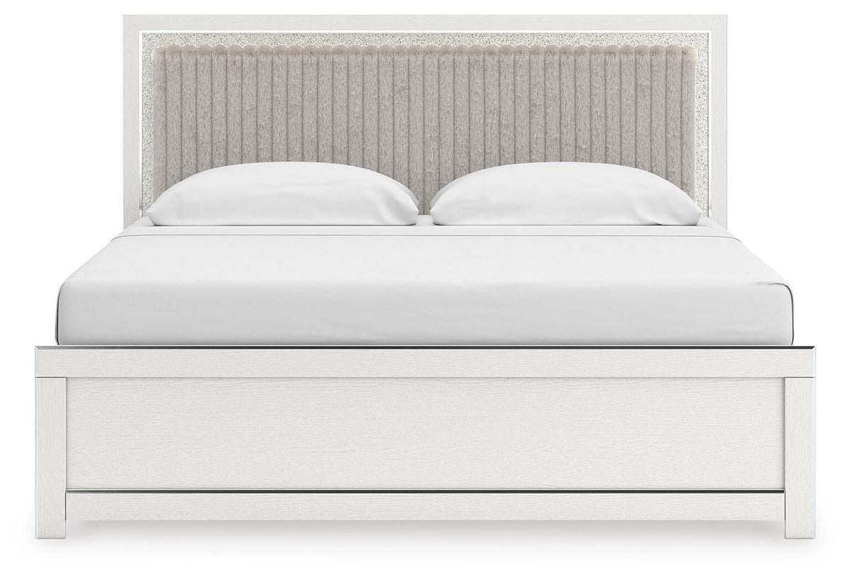 Zuraleus King Upholstered Panel Bed
